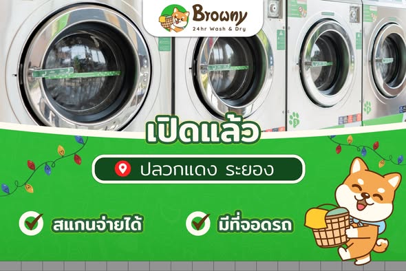 ชาวปลวกแดง ระยอง เตรียมหอมสะอาด! เปิดแล้ว Browny Wash & Dry สาขาปลวกแดง 🐶✨
